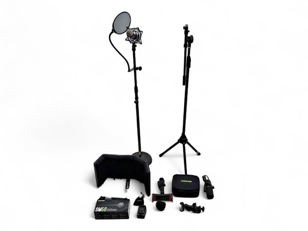 Shure Handheld & Stand Microphones, Stands, Isolation Shield & More