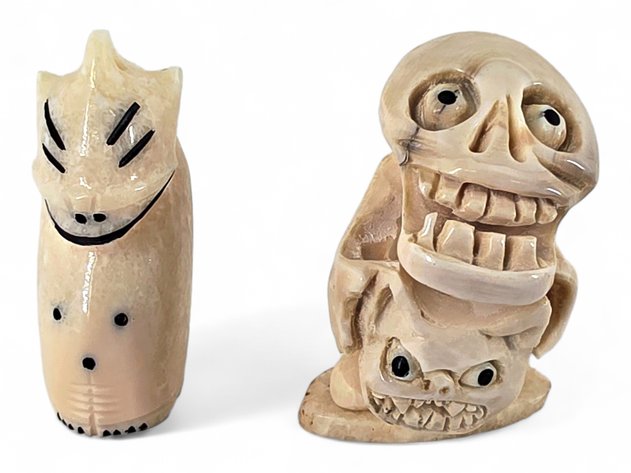 Alaskan Ivory Billiken & Greenlandic Inuit Tupilaq