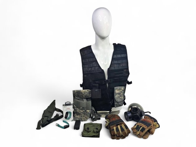 5.11 4XL Field Vest, Gloves, Heart Monitor & more