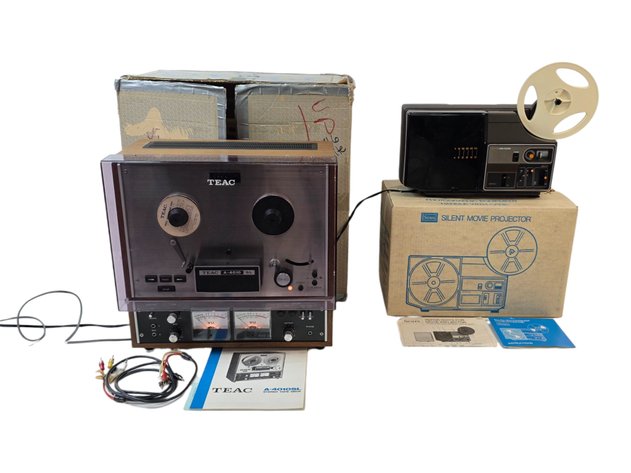 Teac Stereo Tape Deck & Sears Silent Movie Projector