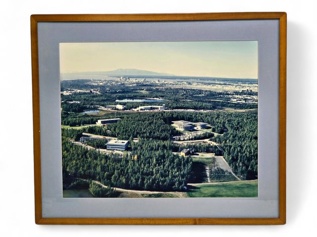 Framed Aerial Photograph of Alaska Pacific University