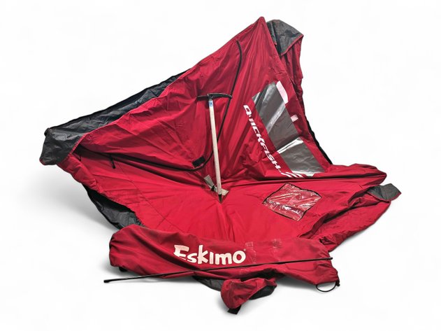 Eskimo QuickFish 3 Ice Fishing Tent w/ Storage Bag & Ice Axe