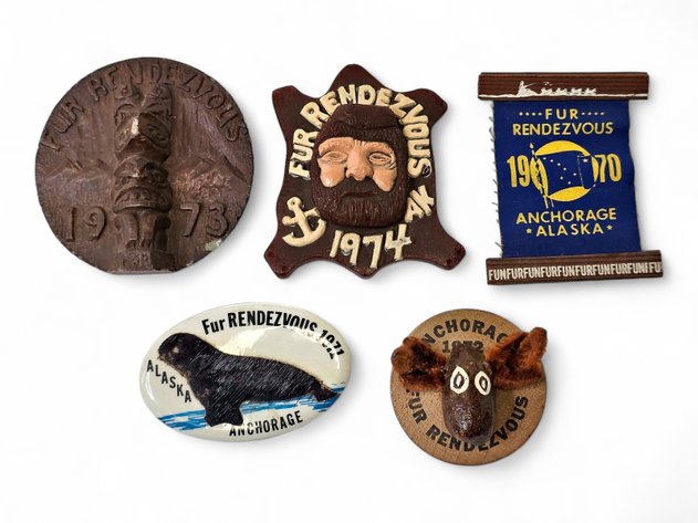 1970s Fur Rondy Pins