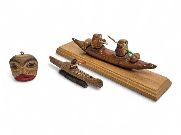 PNW Coast Mask & Fisherman Dioramas