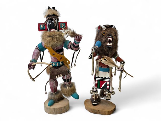 Lefthand & Brown Wolf Kachina Dolls
