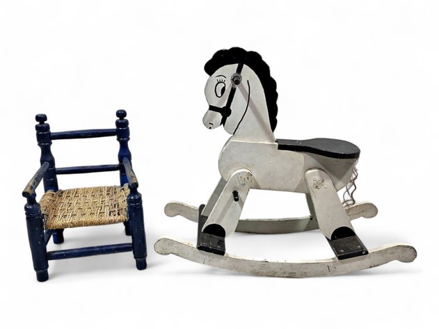 Toddler-Sized Chair & Rocking Horse