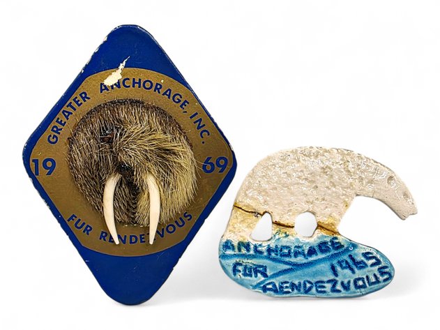 1965 & 1969 Fur Rondy Pins