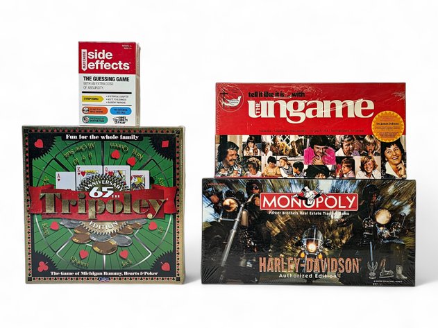 Sealed Board Games Monopoly Harley Davidson & More