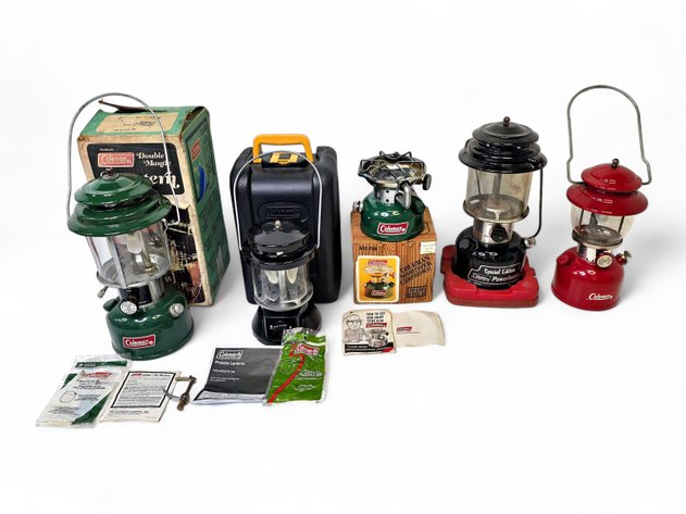 Coleman Lanterns & Camp Stove w/ Accessories