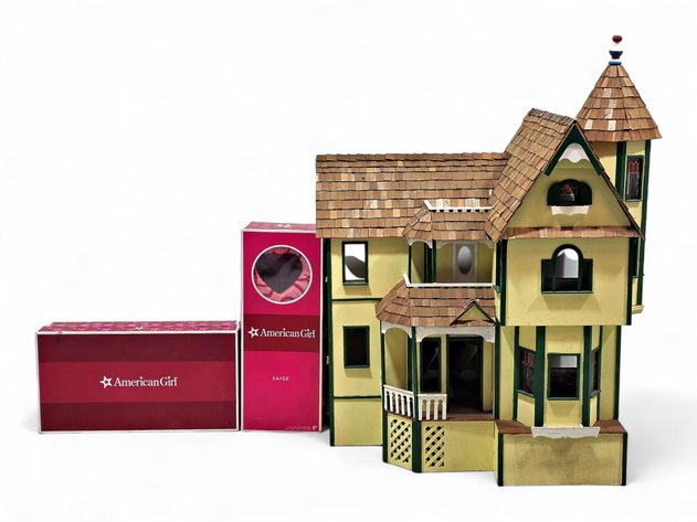 Victorian-style Dollhouse & American Doll Carrier Backpacks