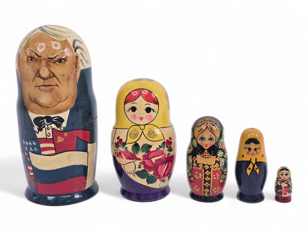Collection of Soviet Leaders & Standard Russian dolls
