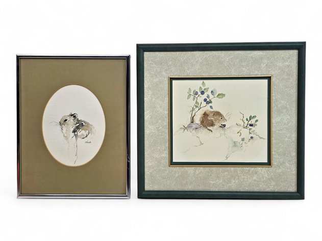 Leah Niemoth Watercolor Paintings of Mice