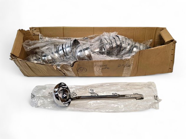 34x 17oz Soup Ladles - Brand New, Stainless Steel