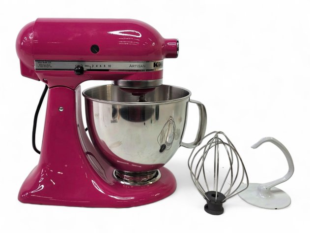 Cranberry KitchenAid Artisan Stand Mixer & Attachments