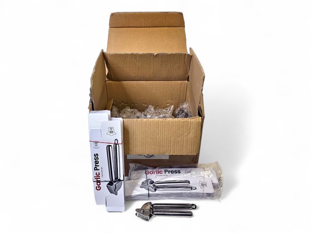 55x Garlic Presses - Brand New, Stainless Steel