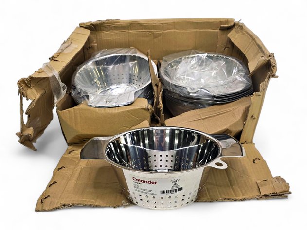 20x Colanders - Brand New, Stainless Steel