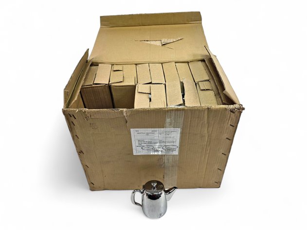 28x 12oz Coffee Pots - Brand New, Stainless Steel