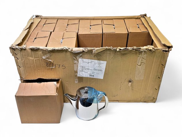 18x 59oz Coffee Pots - Brand New, Stainless Steel