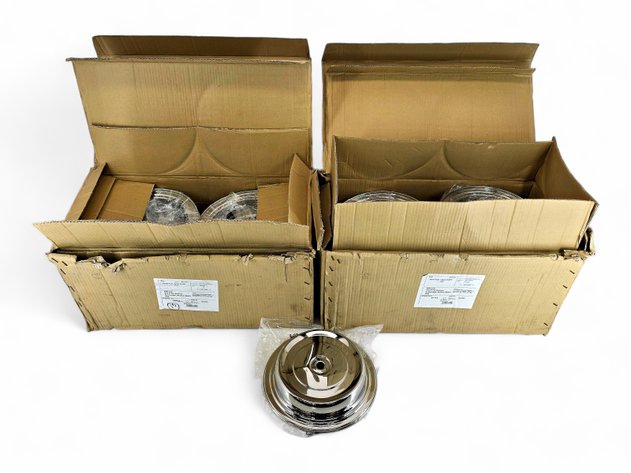 33x Plate Covers - Brand New, Stainless Steel