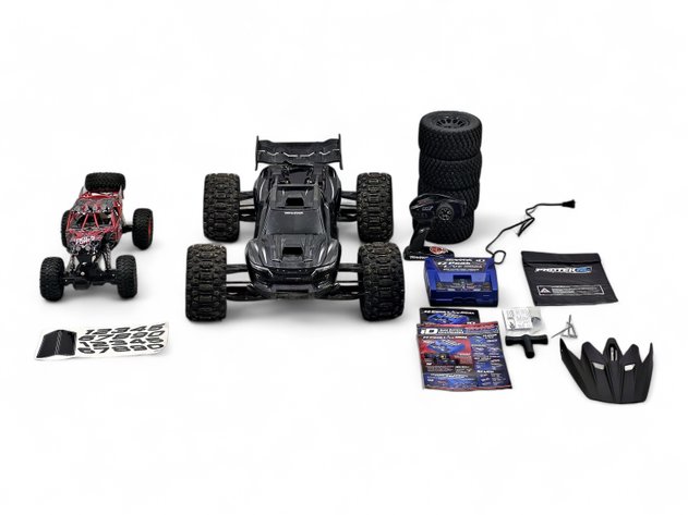 Power Craze Rock Force & Traxxas XRT 8S RC Vehicles w/ Accessories