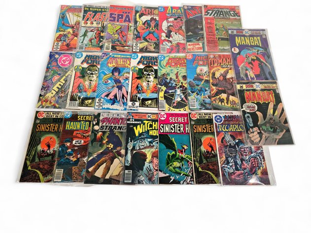 23x DC Comic Books - Man-Bat, Arion, Warlord, Anthro, Arak & More
