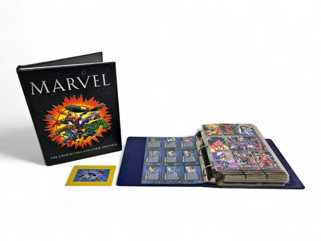 Marvel Book, Character Trading Cards & DC Lithograph Print