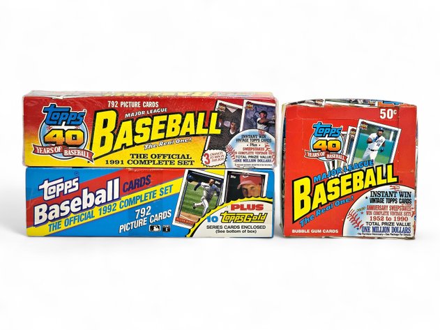 1991 & 1992 Topps Major League Baseball Cards 1991 & 1992