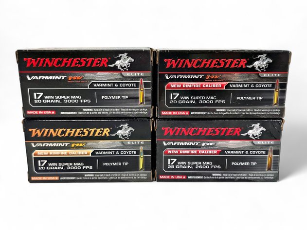 200xx Winchester Varmint HV 17 Win Super Mag Rounds