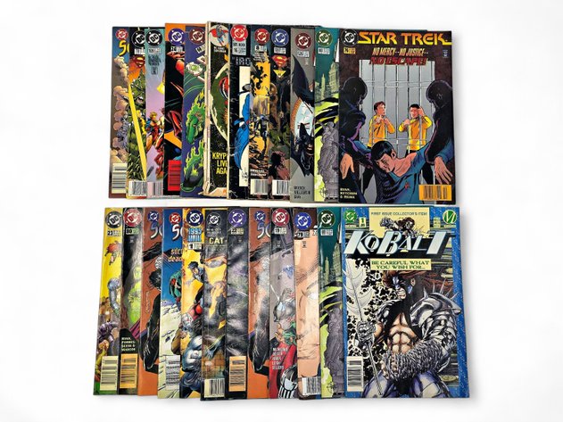 24x DC Comic Books - Sgt. Rock, Steel, Sovereign Seven, Kobalt, Babylon 5 & More