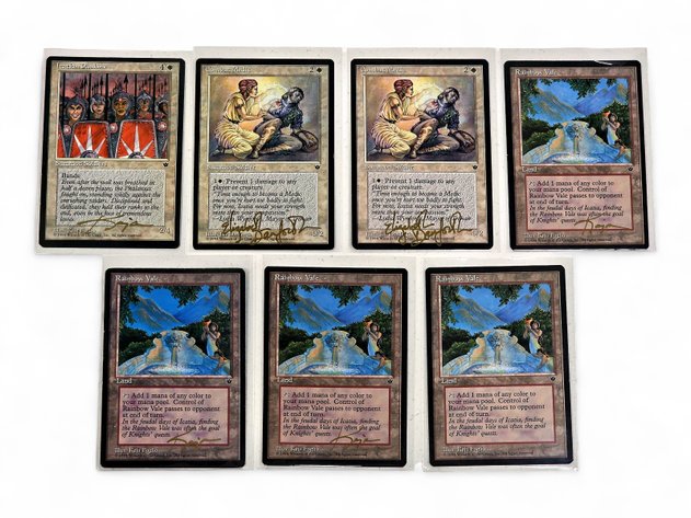 6x Signed Vintage Magic: The Gathering Cards & More