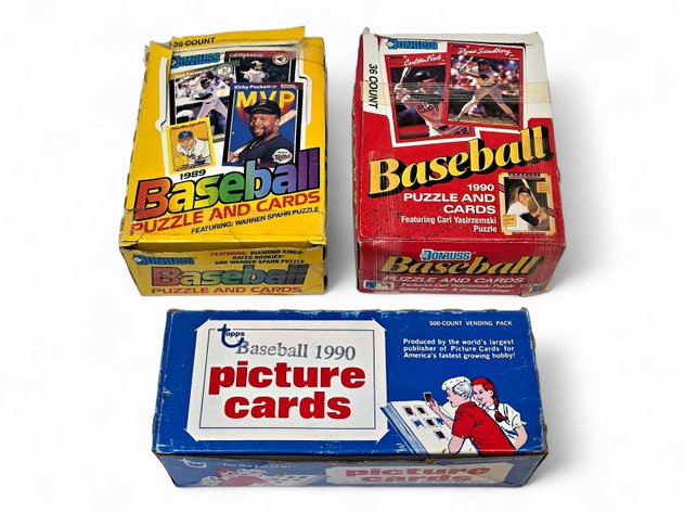 1989 & 1990 Donruss & 1990 Topps Baseball Vending Pack