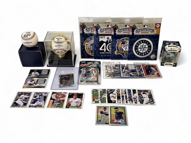 Seattle Mariners Memorabilia Signed Baseballs, Patches, Cards & More