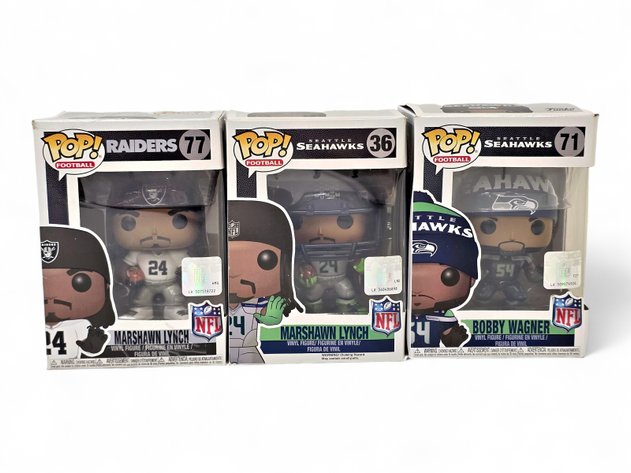 Funko Pop! Vinyl Figures - NFL LA Raiders & Seattle Seahawks