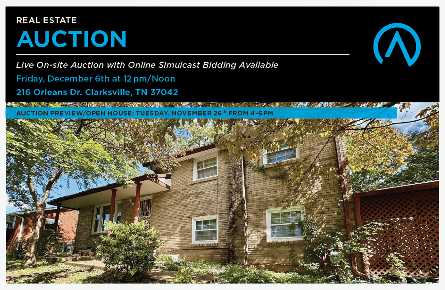 Image for 216 Orleans Dr. Clarksville, TN 37042 AUCTION