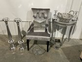 Silver Table And Chair