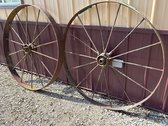 Antique Cast Iron Wagon Wheels