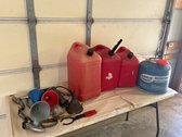 Assortment Of Gas Cans