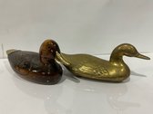 Wood & Brass Ducks