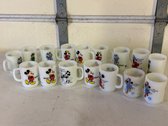 Disney Anchor Hawking Milk Glass Mugs