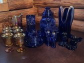 Vintage Cobalt Blue Glassware And Indiana Glassware