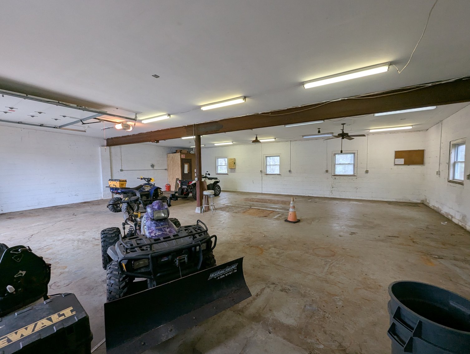 Image for 2-STORY OFFICE BLDG., 62'X40' BLOCK-FRAME SHOP, 40'X24' 3-BAY GARAGE FORMER BLEVINS HEATING & COOLING