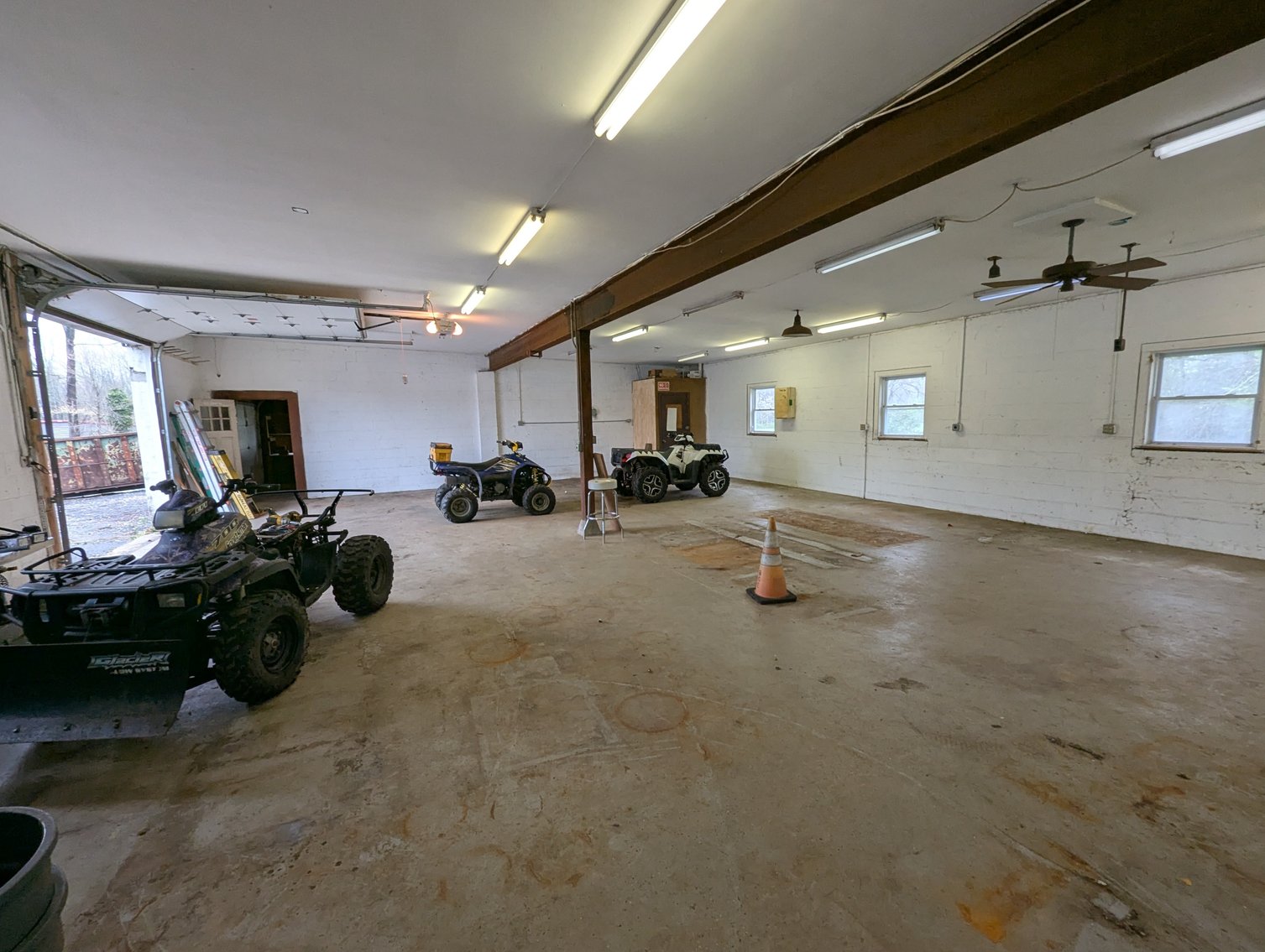 Image for 2-STORY OFFICE BLDG., 62'X40' BLOCK-FRAME SHOP, 40'X24' 3-BAY GARAGE FORMER BLEVINS HEATING & COOLING