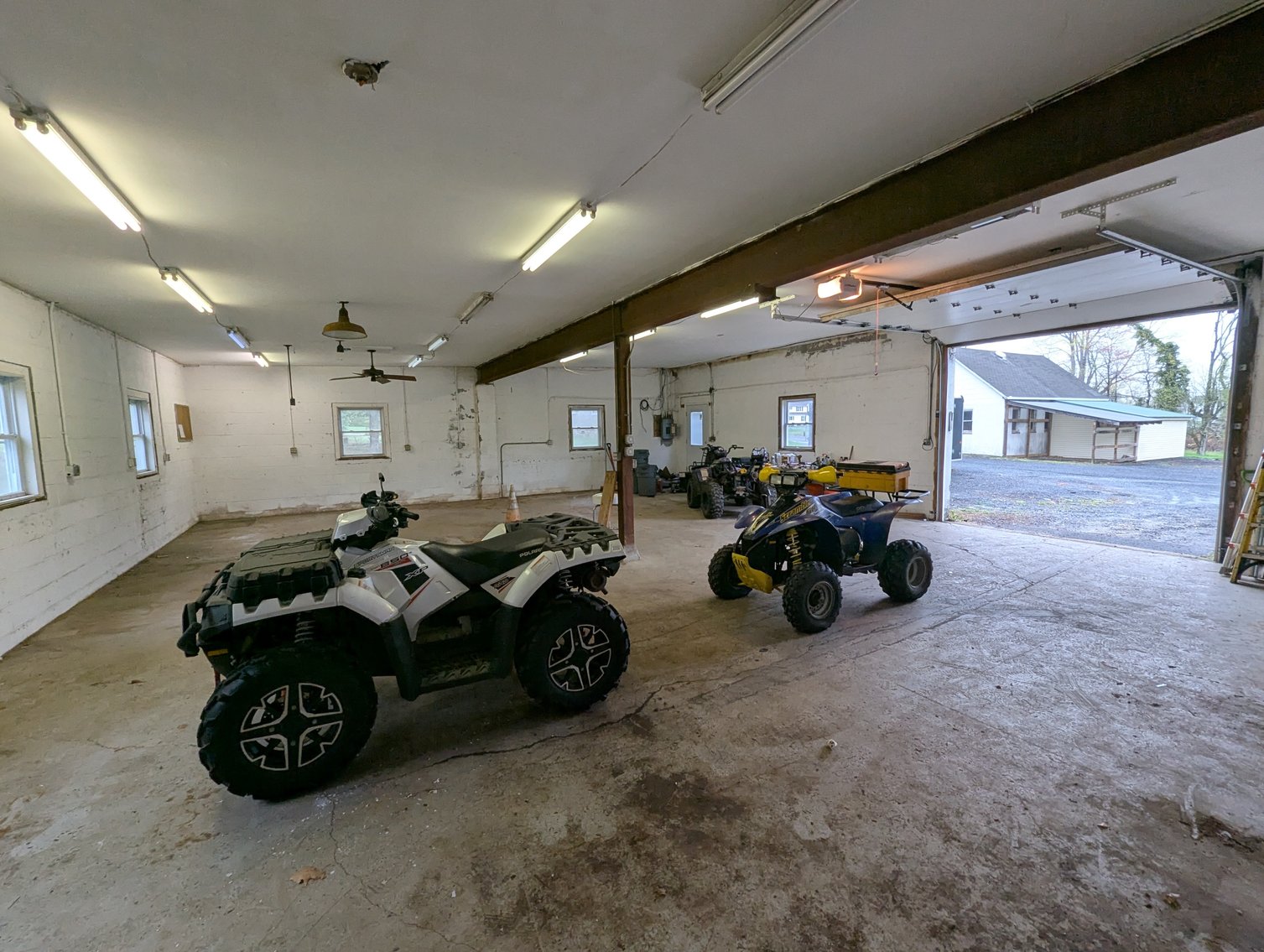 Image for 2-STORY OFFICE BLDG., 62'X40' BLOCK-FRAME SHOP, 40'X24' 3-BAY GARAGE FORMER BLEVINS HEATING & COOLING