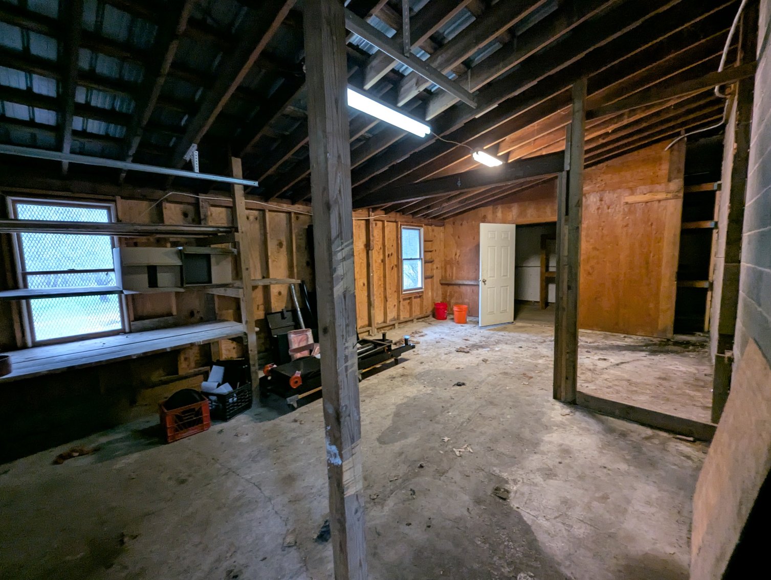 Image for 2-STORY OFFICE BLDG., 62'X40' BLOCK-FRAME SHOP, 40'X24' 3-BAY GARAGE FORMER BLEVINS HEATING & COOLING