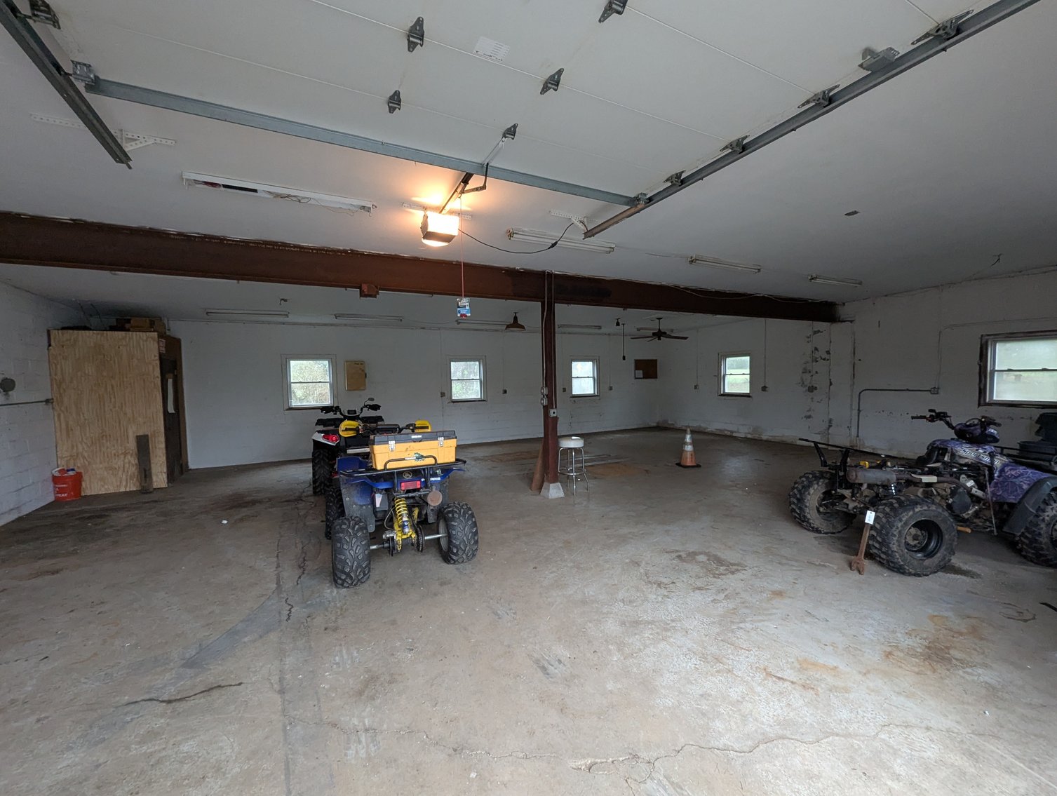 Image for 2-STORY OFFICE BLDG., 62'X40' BLOCK-FRAME SHOP, 40'X24' 3-BAY GARAGE FORMER BLEVINS HEATING & COOLING