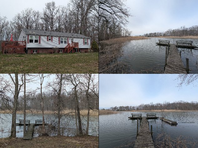 CLEAN 3 BR, 2 BATH, MOVE-IN READY HOME/ (4) PARCELS TOTALING 1.6 +/- AC/ 100' +/- FRONTAGE ON BUSH RIVER W/ PRIVATE PIER