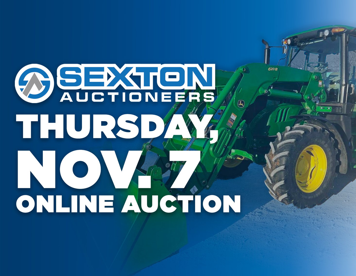 Image for Sexton Auctioneers November 7th Equipment Auction