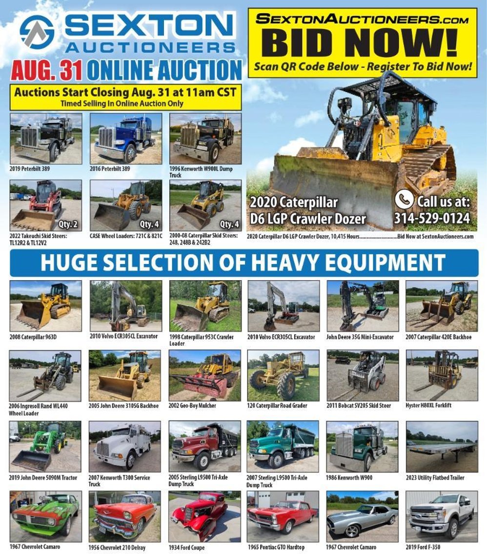Image for Sexton Auctioneers August 31st Equipment Auction