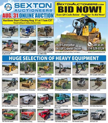 Image for Sexton Auctioneers August 31st Equipment Auction