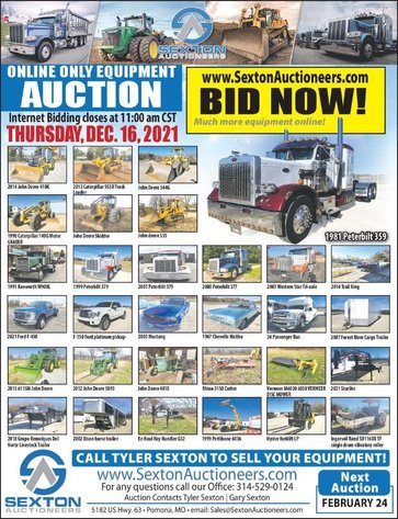 Image for December 16th Online Equipment Auction